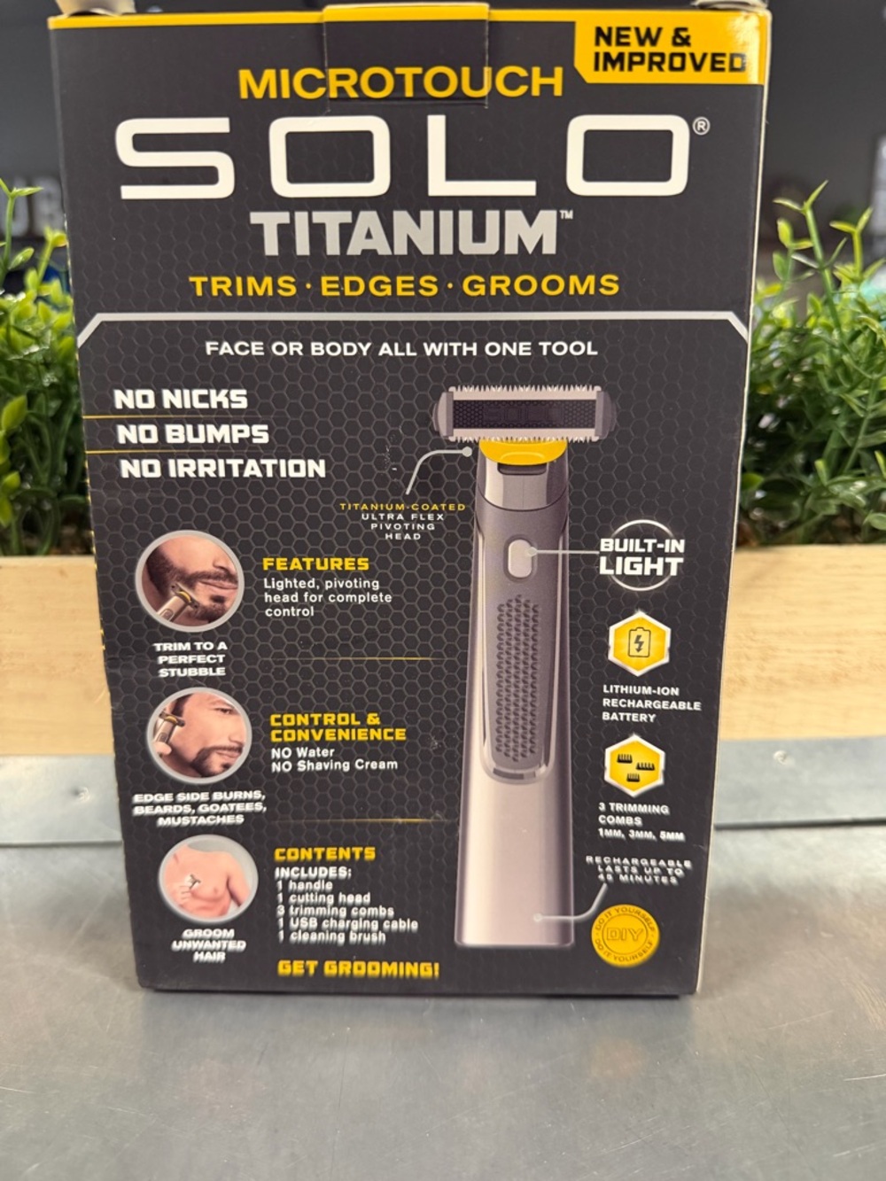 MicroTouch SOLO Titanium Rechargeable Razor, NEW - Picture 4 of 8